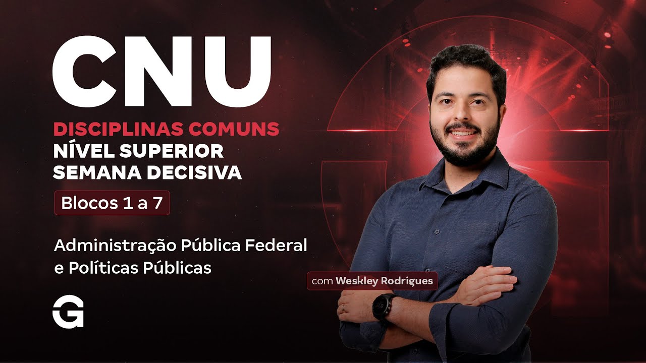 CNU 2025 | Blocos 1 a 7 | Semana Decisiva: Administração Pública Federal e Políticas Públicas