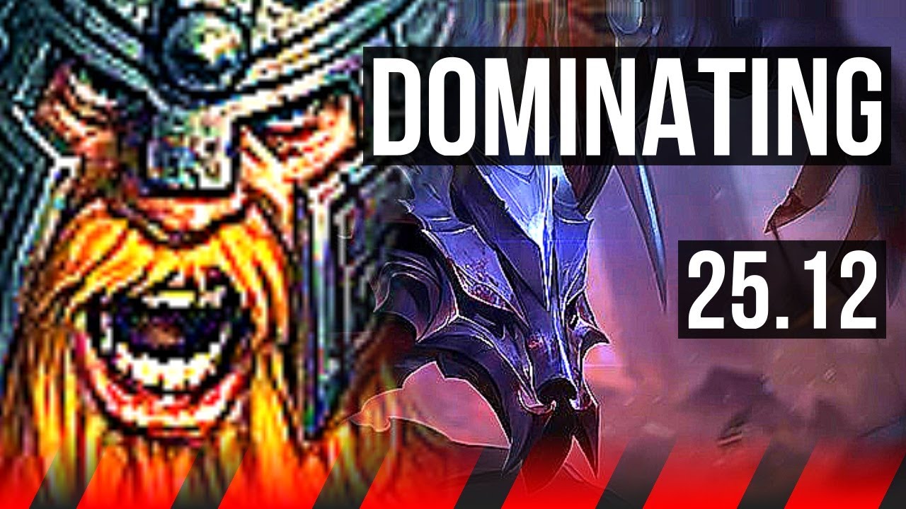 OLAF vs WARWICK (TOP) | 6 solo kills, Dominating | EUW Master | 25.12