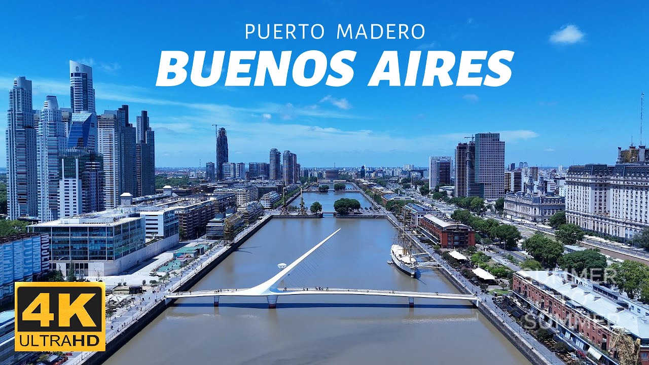 Argentina - Buenos Aires in 4K |  Drone Tour of Puerto Madero 2