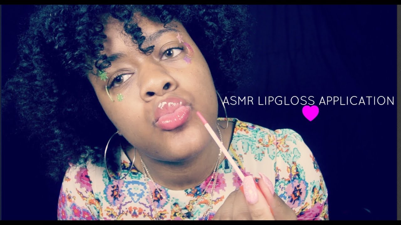 ASMR Lipgloss Application | Mouth Sounds, Lip Smacking ~