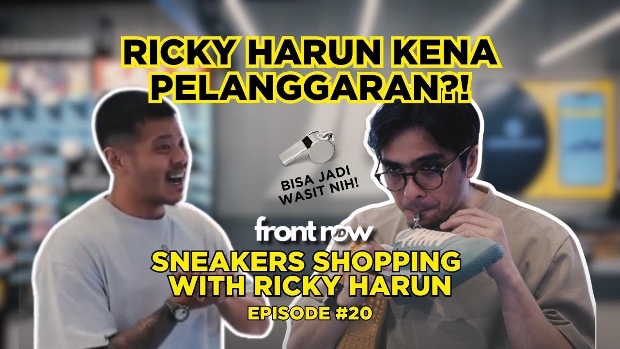 FRONTROW Sneakers Shopping Ricky Harun