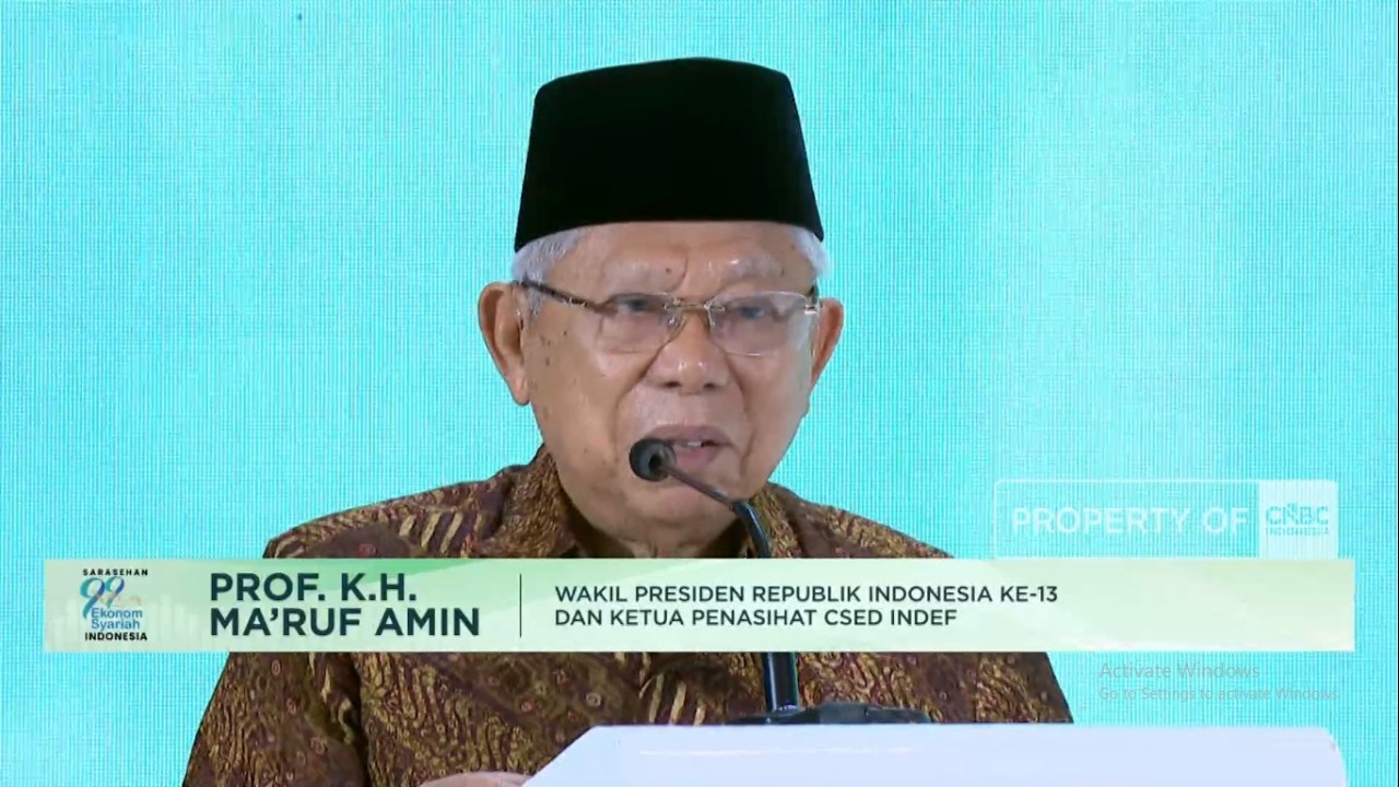 Ma'ruf Amin Analogikan Ekonomi Syariah Sebagai Pesantren, Apa Maksudnya?