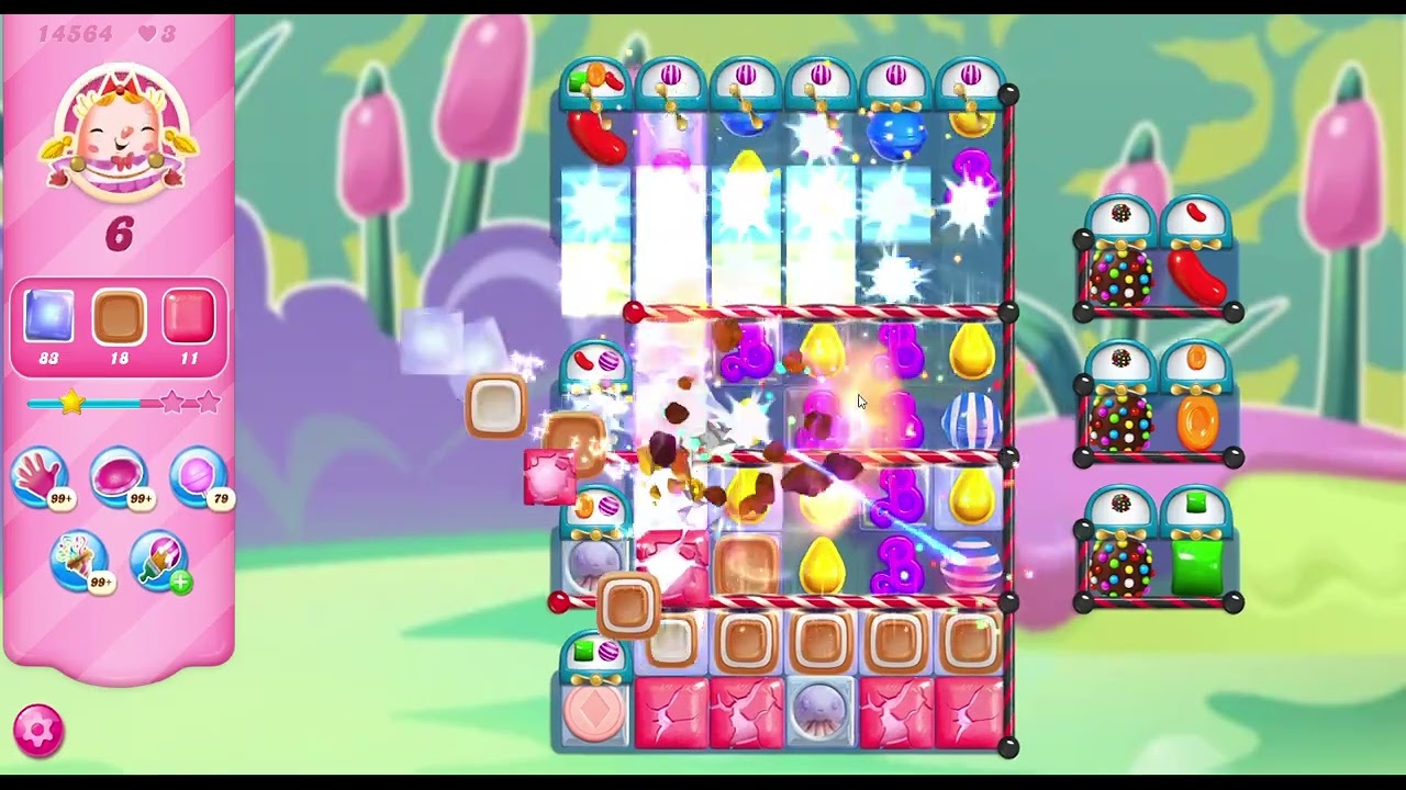 Candy Crush Saga Level 14564 - NO BOOSTERS