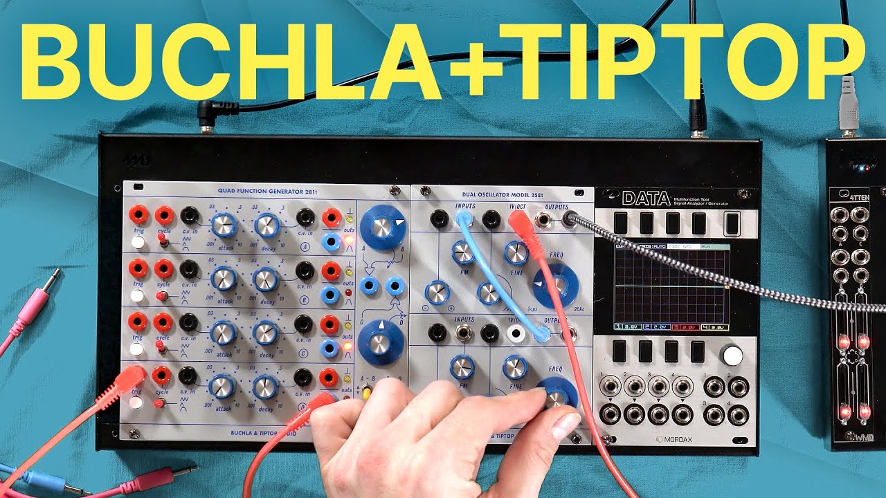 Buchla & Tip-Top Audio: Классический шум: 258-тонный двойной осциллятор и 281-тонный четырехканал...