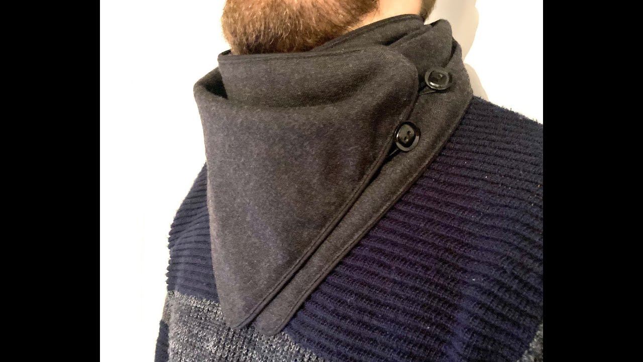 Tuto Chèche Homme, Tour De Cou Avec Boutons femmes et enfant #couturedebutant