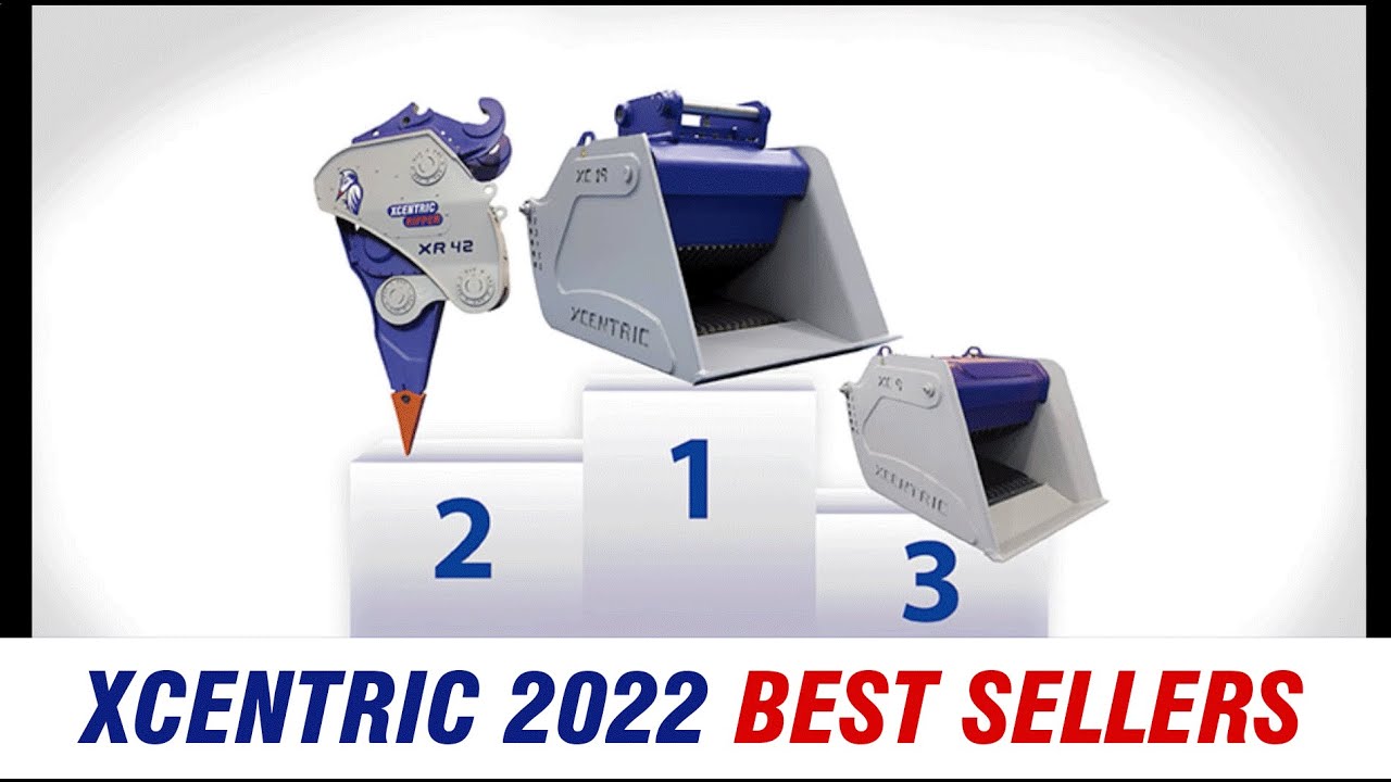 XCENTRIC ATTACHMENTS, our BEST SELLERS in 2022. Crusher and Ripper: XC19, XR42 & XC9.