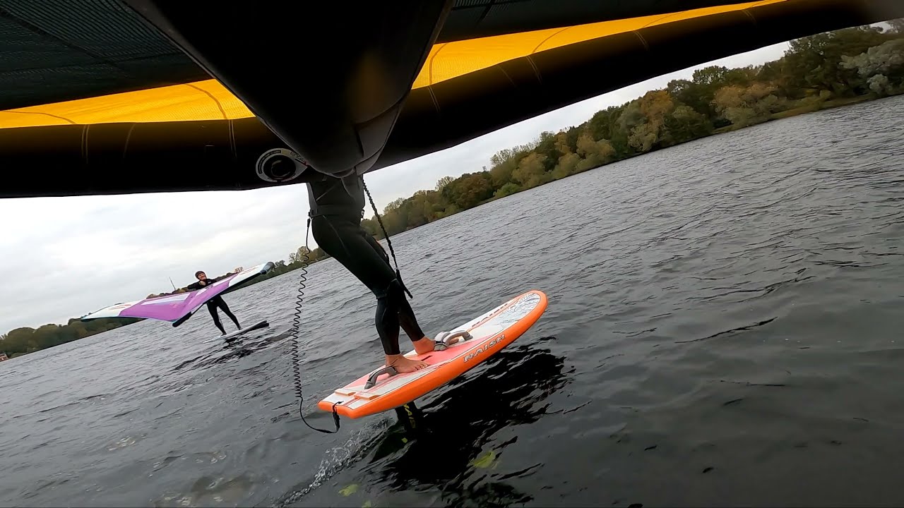 Wing foil Lightwind Wednesday. Nice Session