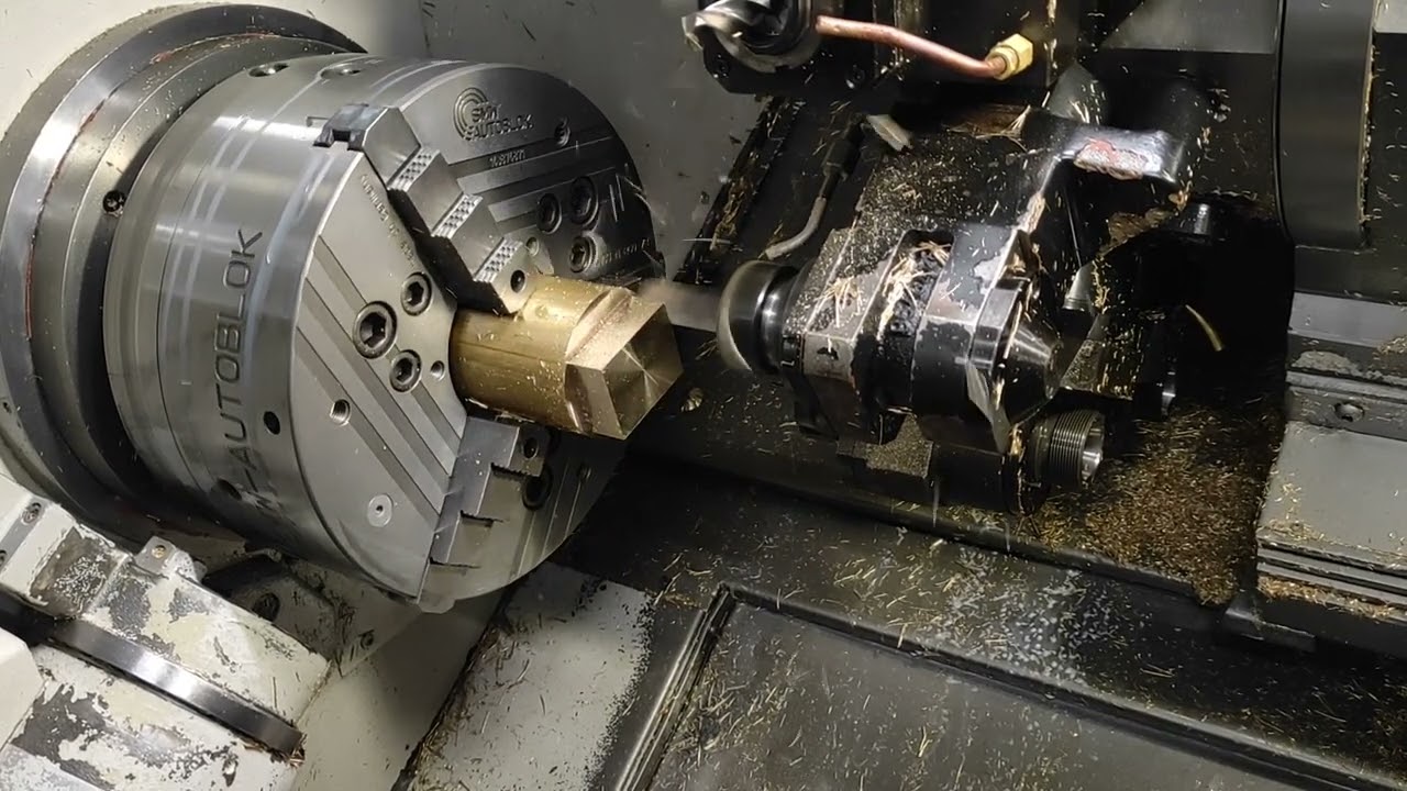 MAZAK CNC satisfaying turning and milling working. Watch till the and