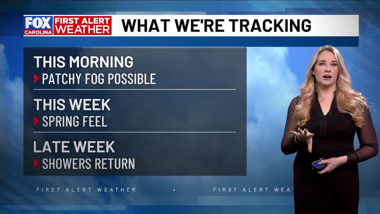 Spring-like warmth returns ahead of rain showers