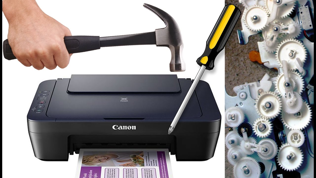 Yazıcı parçalama Printer  disassembly - yazıcı sökümü - yazıcı parçaları - printer broke