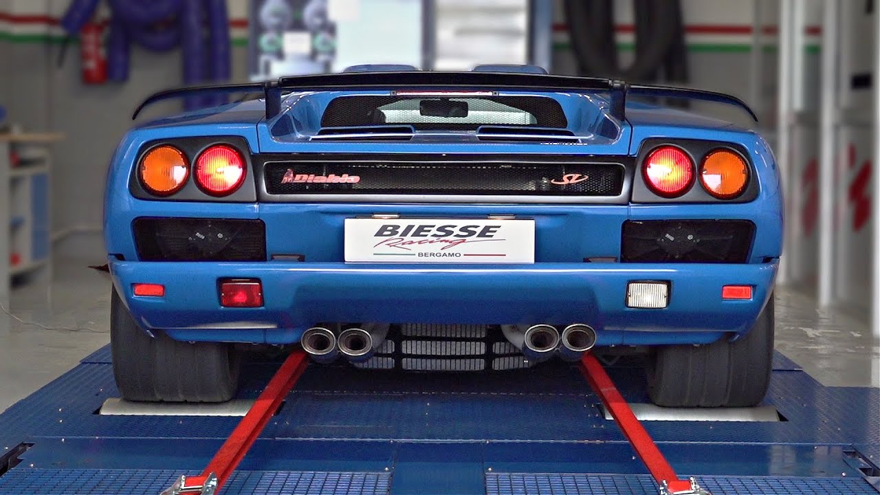 Lamborghini Diablo SV doing DYNO PULLS | 7500rpm 5.7 N/A V12 | OnBoard, Accelerations & Dyno Graph