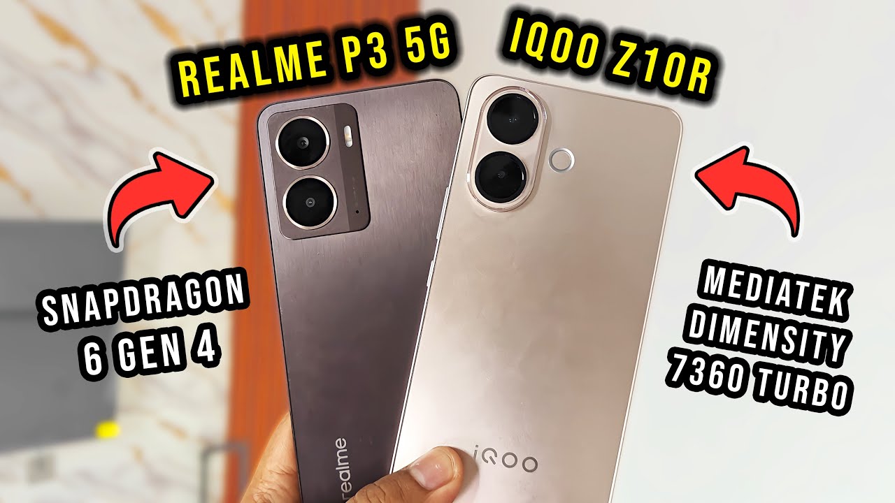Adu HP Gaming  3 Juta Realme P3 5G vs IQOO Z10R Perbandingan Lengkap Detail