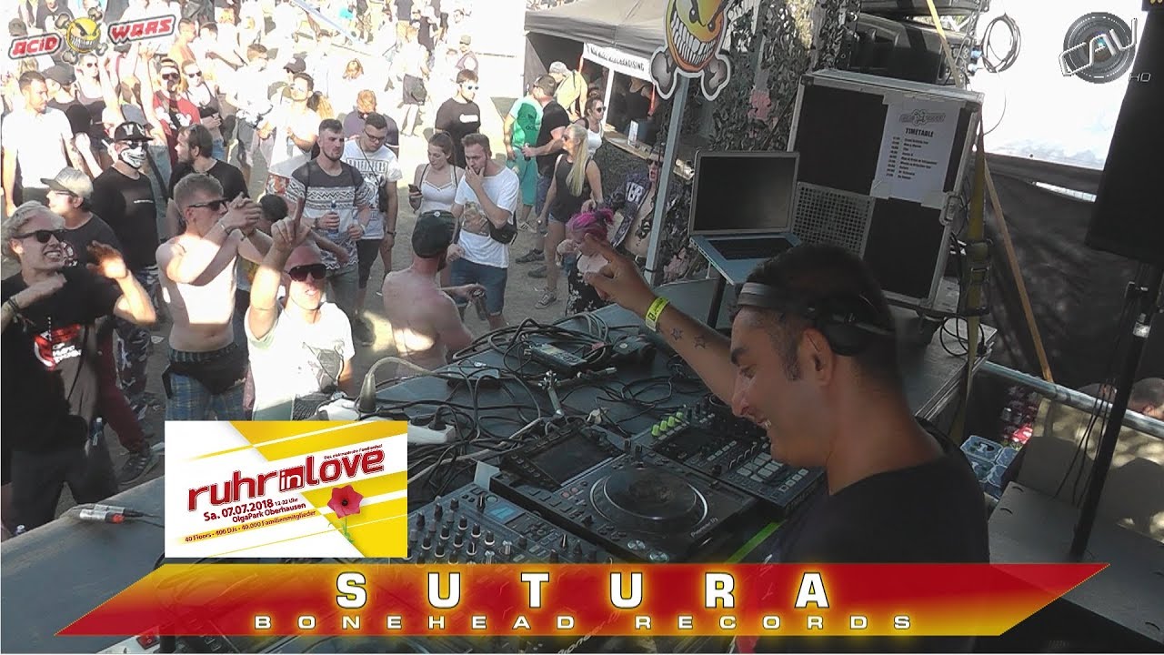 Ruhr In Love 2018 - Sutura @ Acid Wars, Techno Rulez!, Schranzgewitter & Partykumpel - 07.07.2018