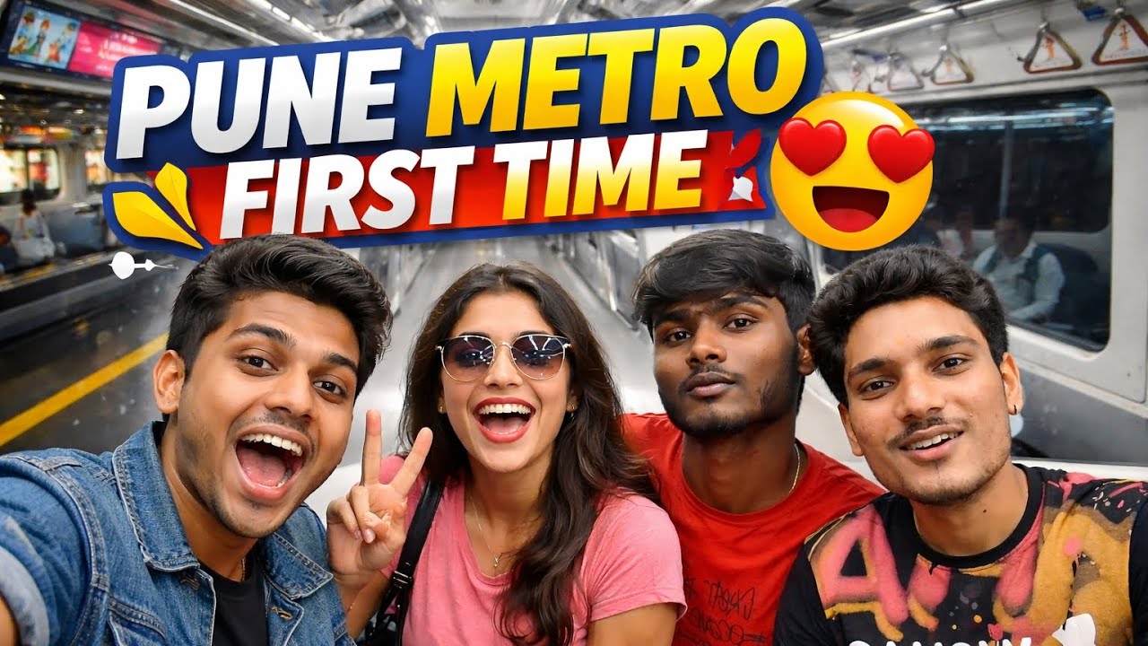 Pune Metro Vlog 🚇 | Friends Ke Sath Full Masti 😂#PuneMetro#PuneMetroVlog#PuneVlog                  