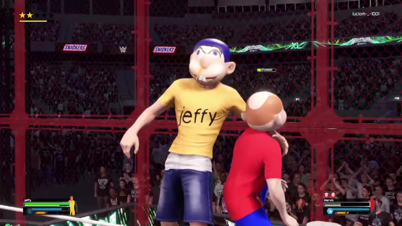 WWE 2K25 Jeffy vs Marvin.