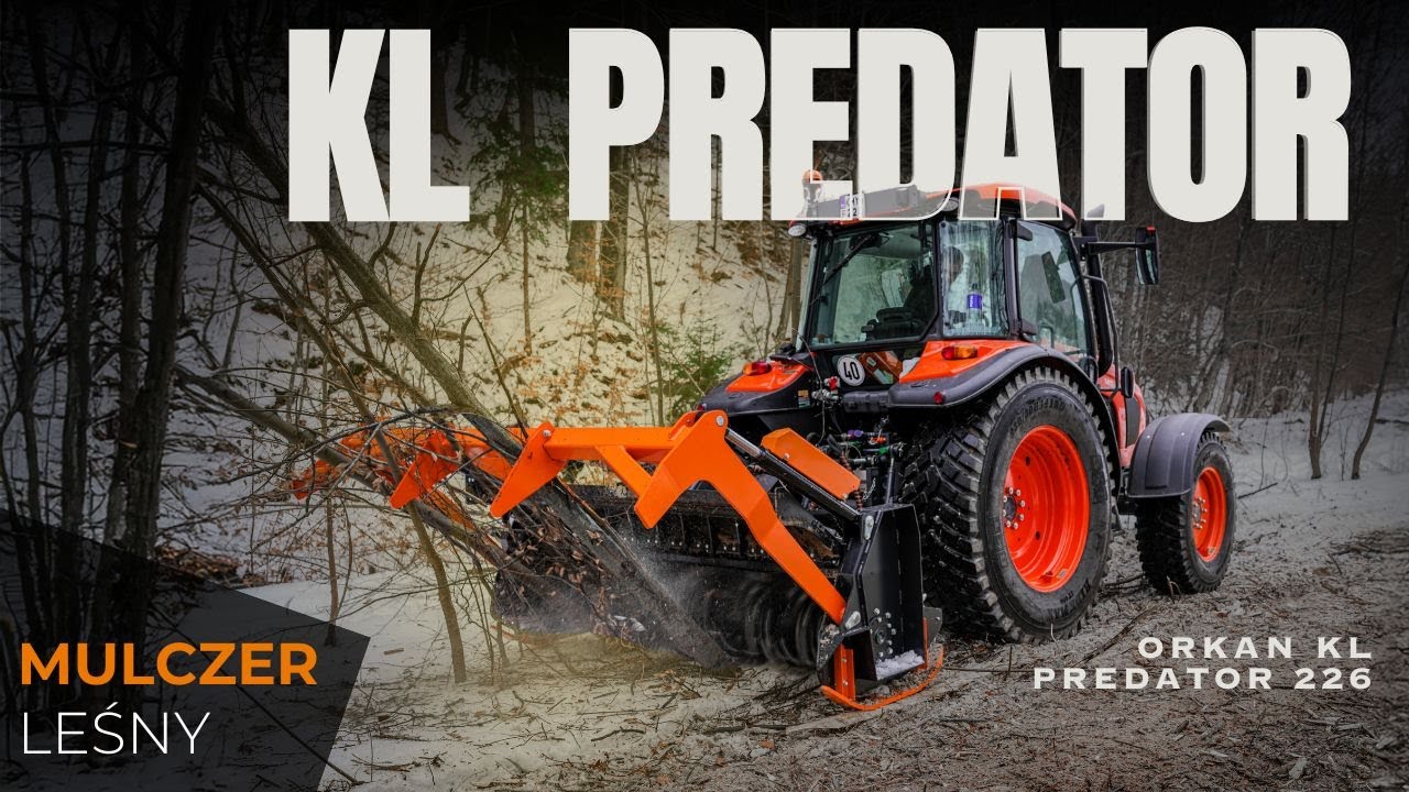TANI MULCZER LEŚNY ORKAN KL PREDATOR 226 | z KUBOTA M5-092  | karczowanie, mulczowanie, frezowanie