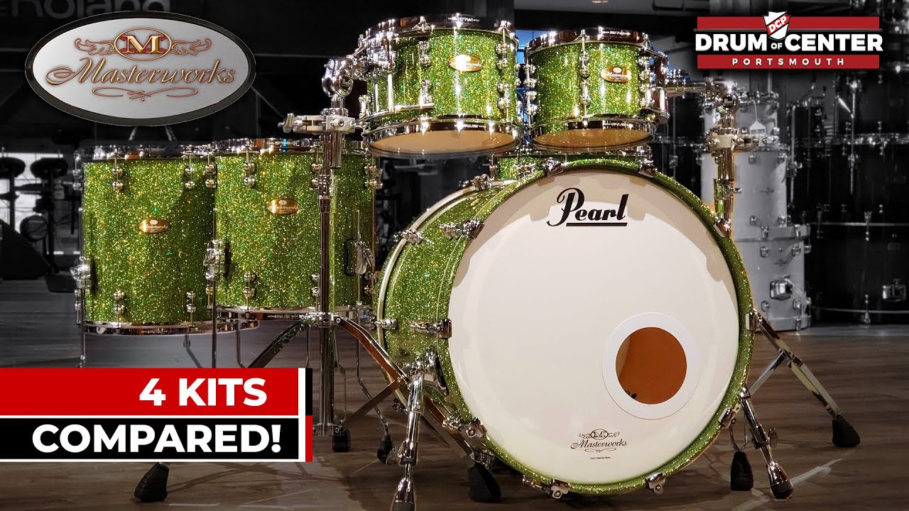 Сравнение ударных установок Pearl Masterworks — 4 комплекта лицом к лицу!
