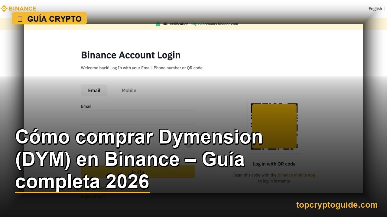 C&oacute;mo comprar Dymension (DYM) en Binance &ndash; Gu&iacute;a completa 2026