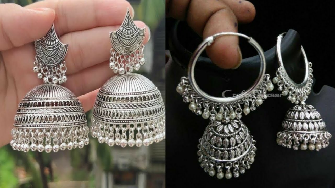 Silver Earrings Designs 2020//latest silver earrings
