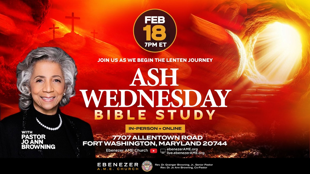 Ash Wednesday Bible Study with Pastor Jo Ann Browning (02.18.26)