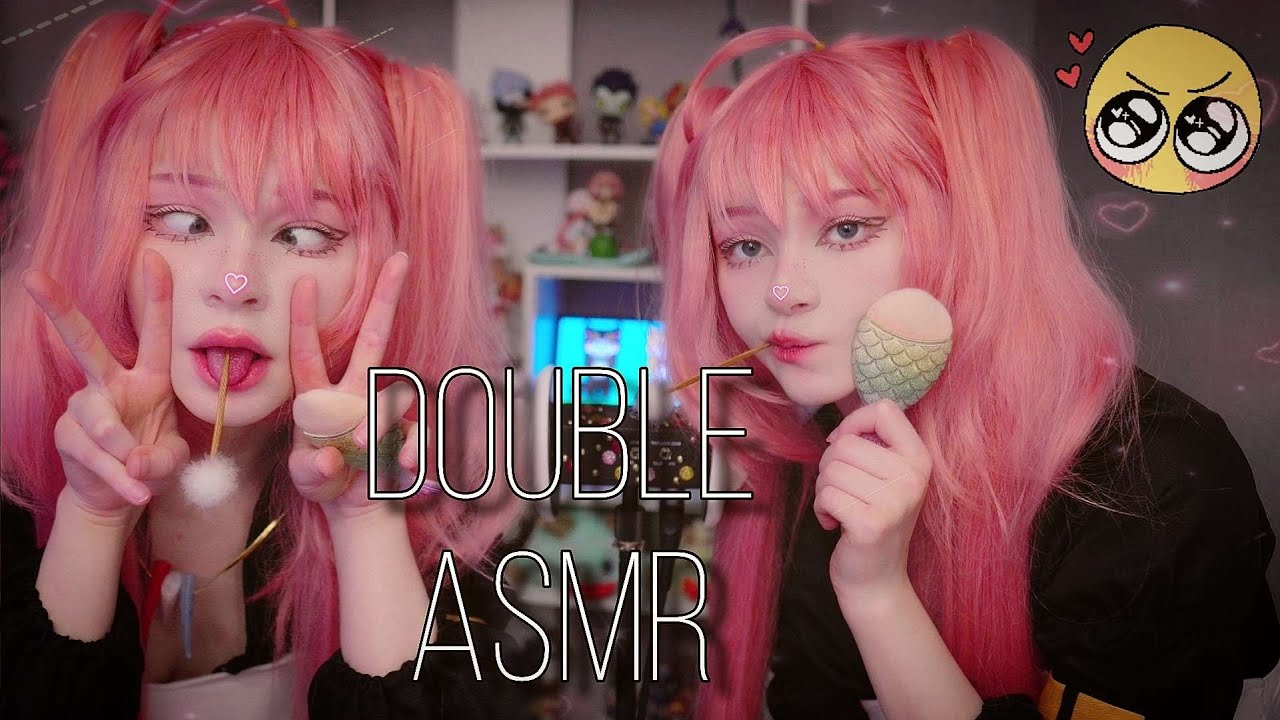 Двойной АСМР от Милим | Кисточки и Чистка | ASMR Double Ear Cleaning with Milim 🍑