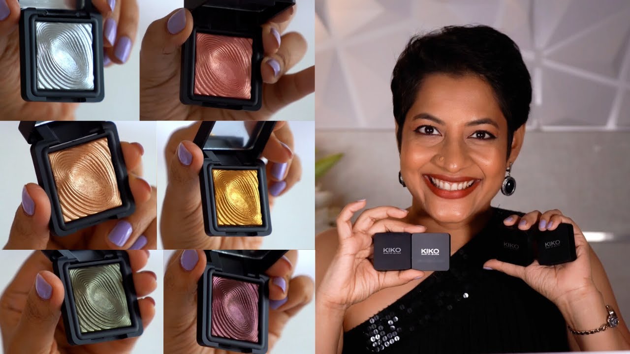 Идеальные металлические тени для век для праздничного сезона — Kiko Milano Water Eyeshadow 11 отт...