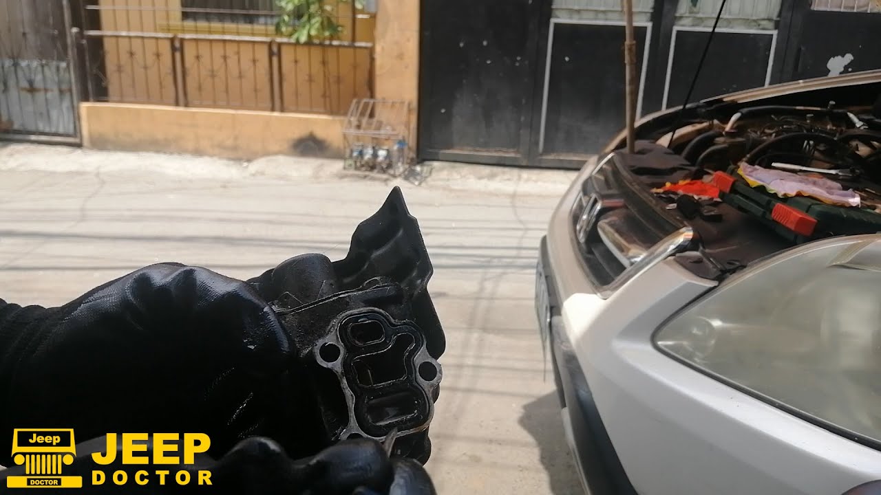 LEAKING VTEC SOLENOID   REPLACING VTEC SOLENOID GASKET
