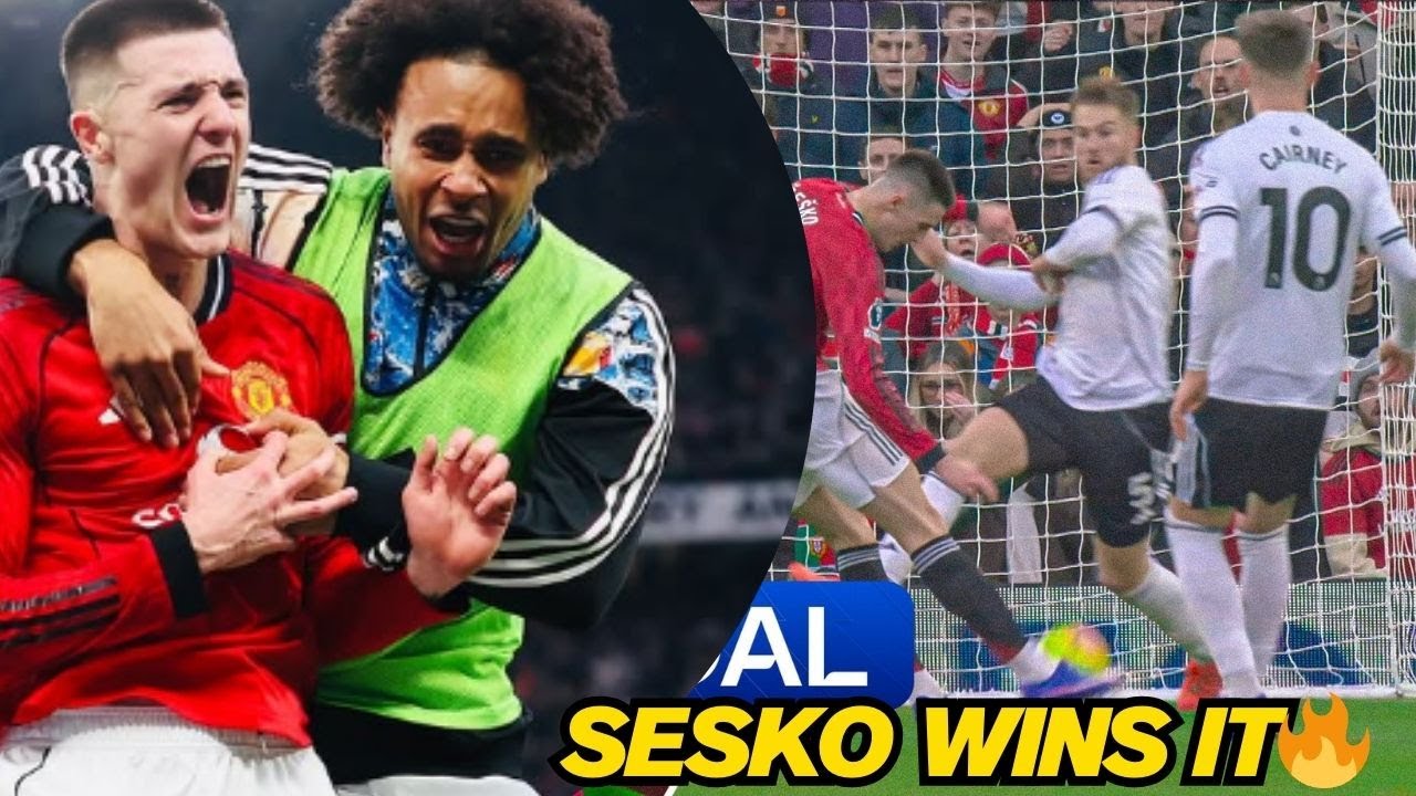 Benjamin Sesko Winning Goal Vs Fulham.