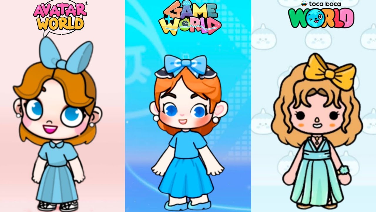 Wendy Darling Inspired look In avatar world #pazu #avatarworld #gameworld #tocaboca 