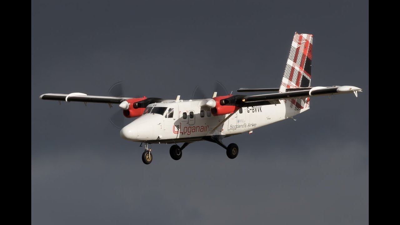 Loganair Twin Otters at Glasgow Airport 4K