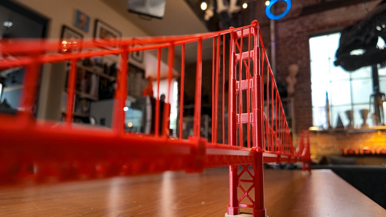 3D Printed Scale Model of the Golden Gate Bridge!