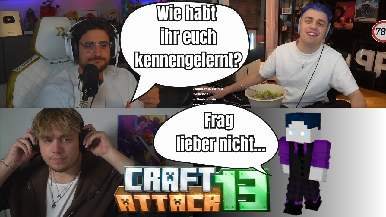 Lustiger Talk mit Papaplatte, BastiGHG, Kroko & Co. in Craft Attack 13 👀😂