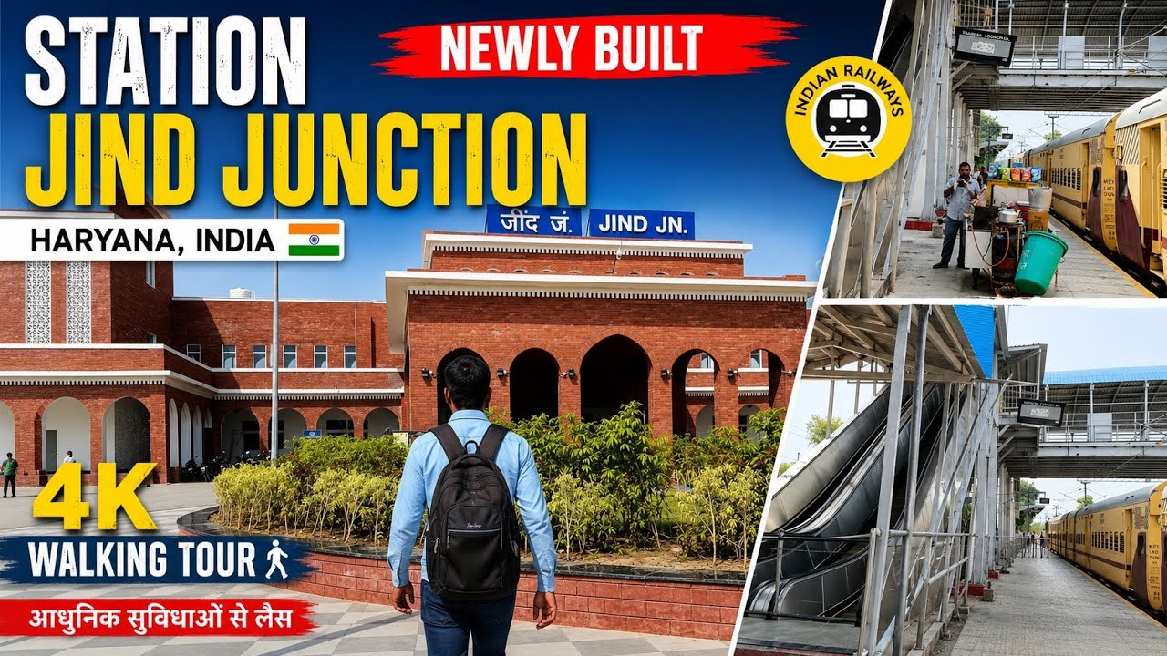 Newly Built Jind Junction Railway Station 🚉 | Haryana, India 🇮🇳 | 4K Walking Tour 2026
