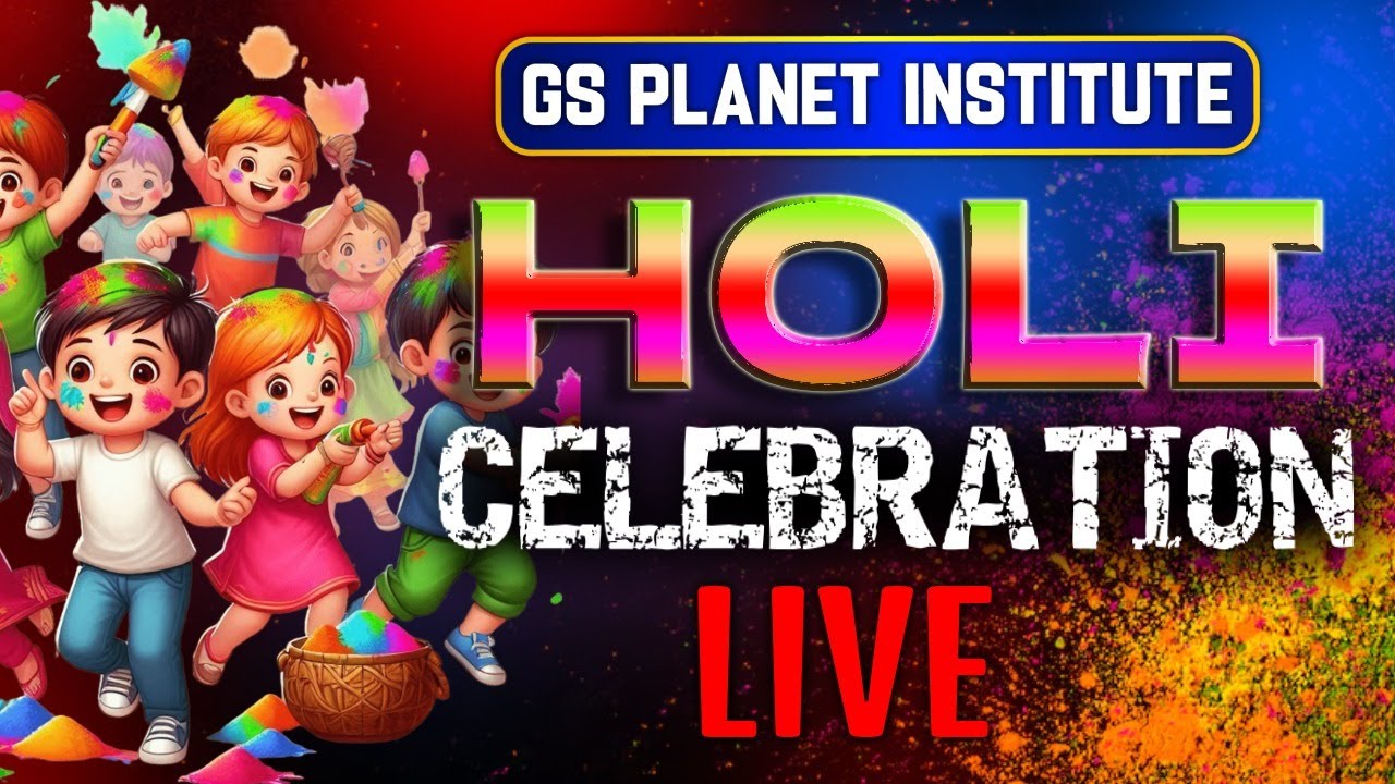 HOLI CELEBRATION - GS PLANET INSTITUTE 🔴 #happyholi2025 #gsplanetinstitute