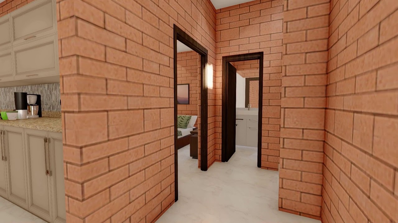 TpESTATE - splendid contemporary house plan with drive under garage walk through amination