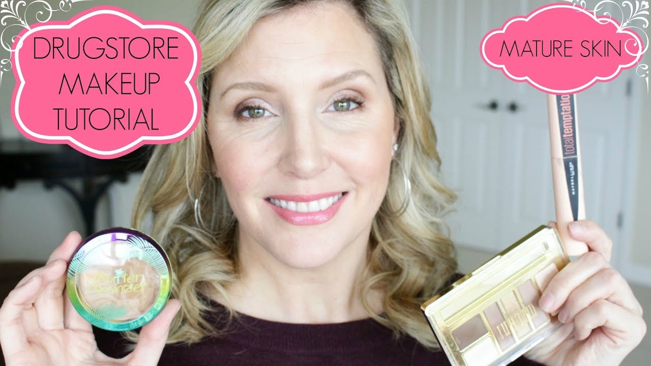 FULL FACE AFFORDABLE | DRUGSTORE MAKEUP TUTORIAL | MATURE SKIN