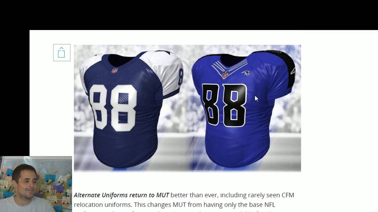 Madden 17 - New MUT Chemistry News + Uniforms!