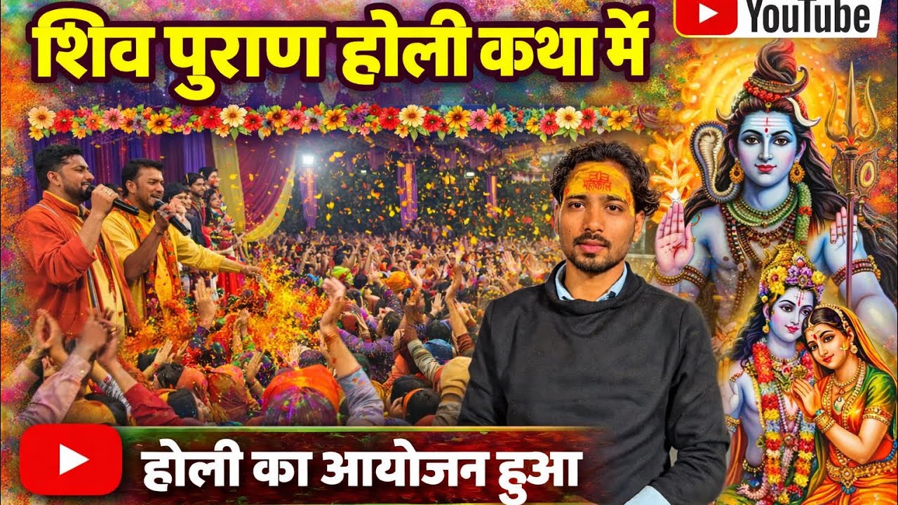 Shiv Puran Holi Katha 2026 | Holi Ka Ayojan Hua | Bhajan Kirtan | Jhansi Holi Katha