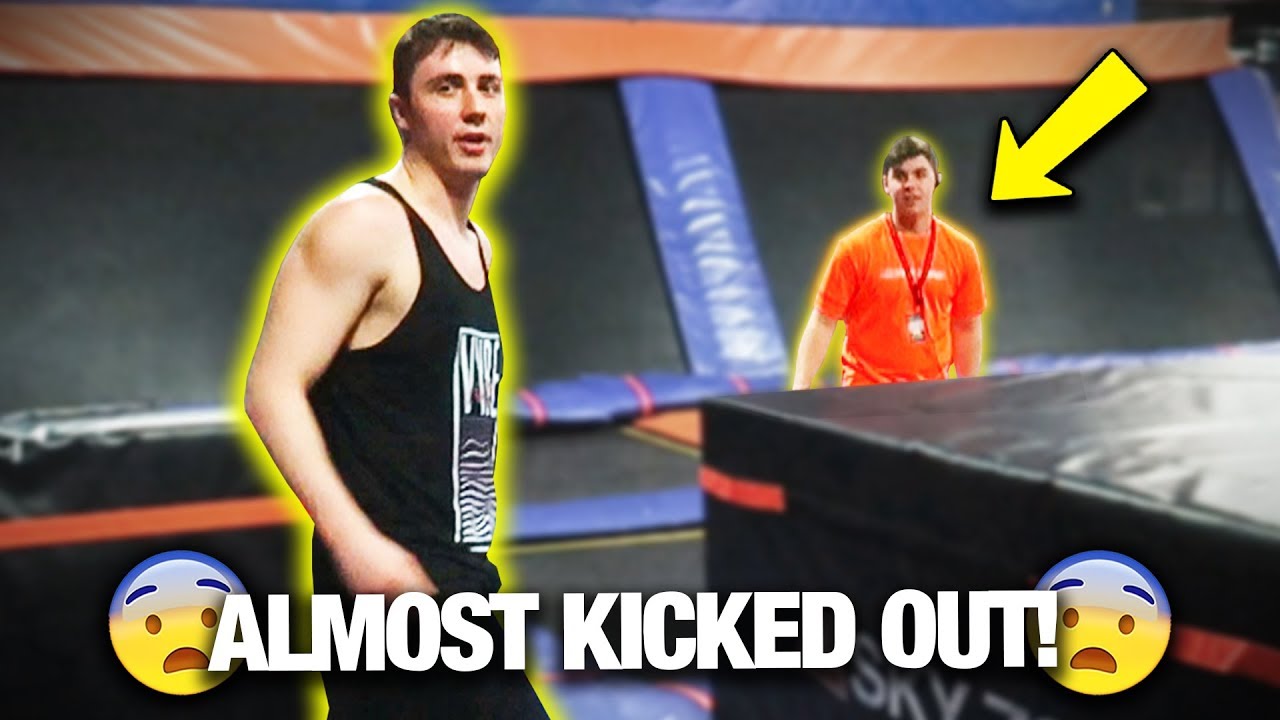 WE ALMOST GOT KICKED OUT OF SKY ZONE FOR THIS...