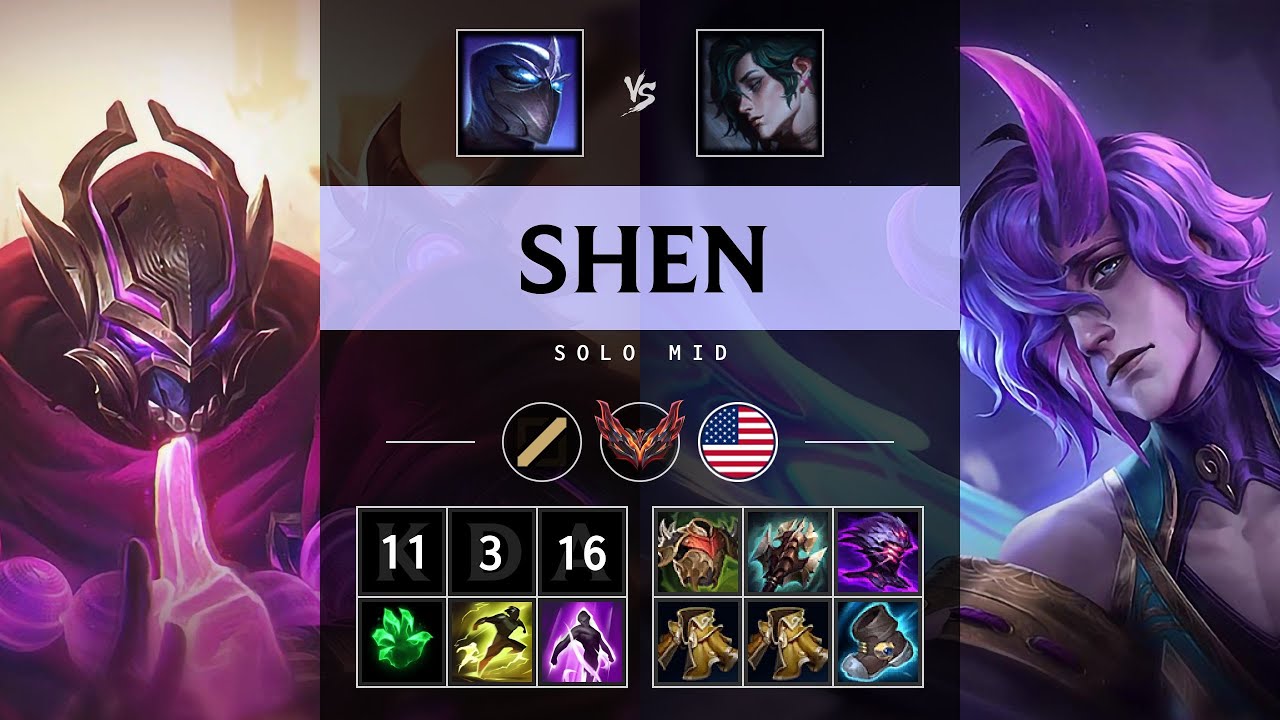 Shen Mid vs Hwei - NA Grandmaster Patch 25.21