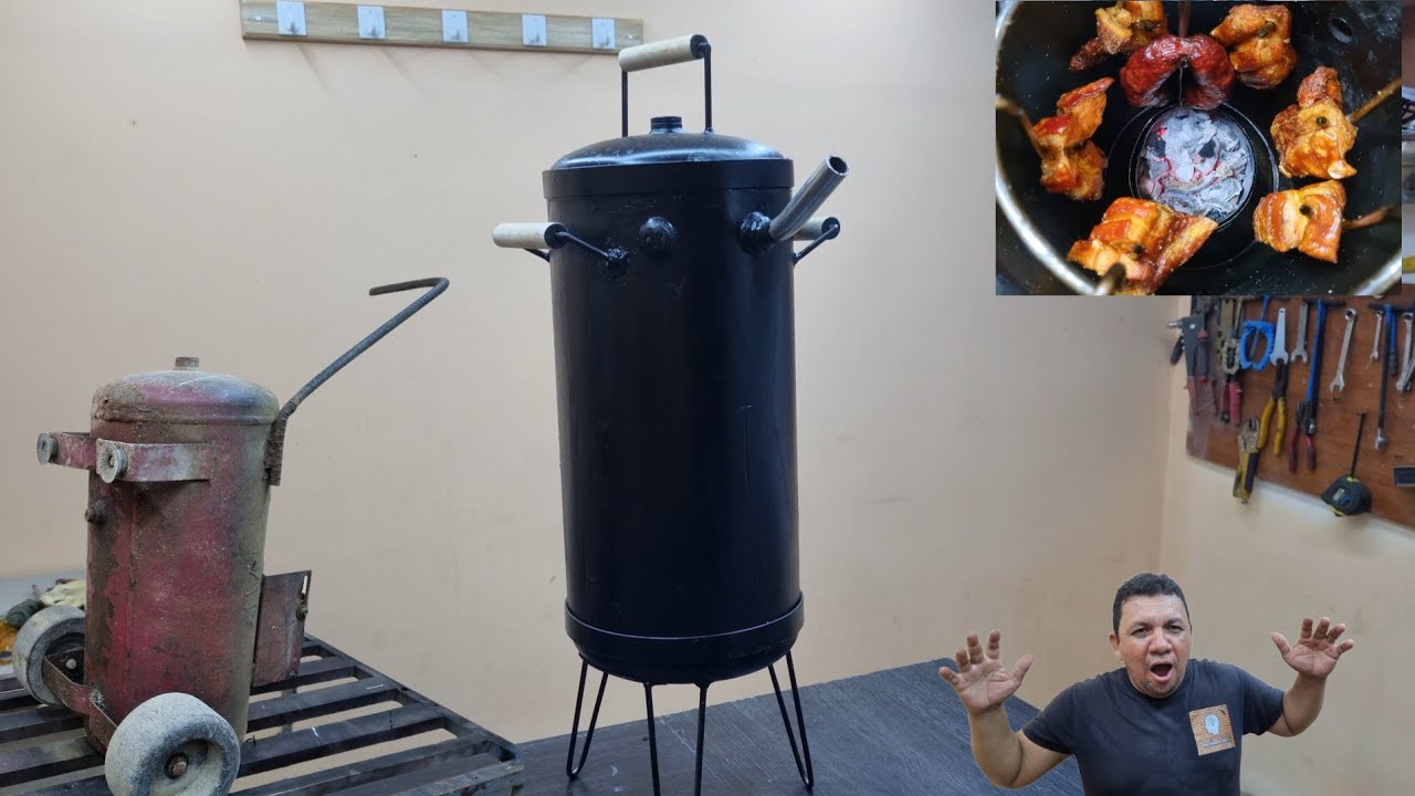 COMO HACER UN BARRIL AHUMADOR ARTESANAL / BARRIL PARA AHUMAR