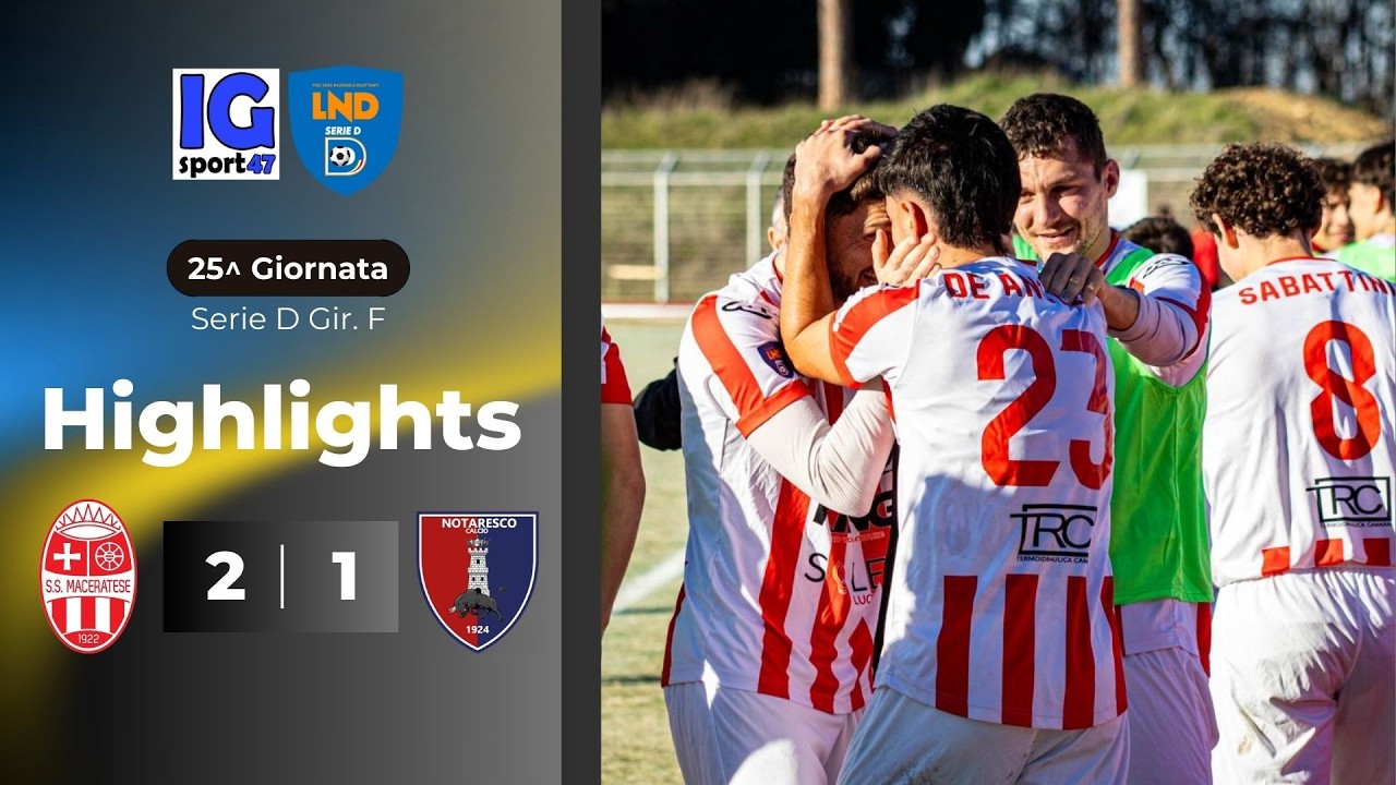 Maceratese-Notaresco 2-1 (Serie D Gir. F)