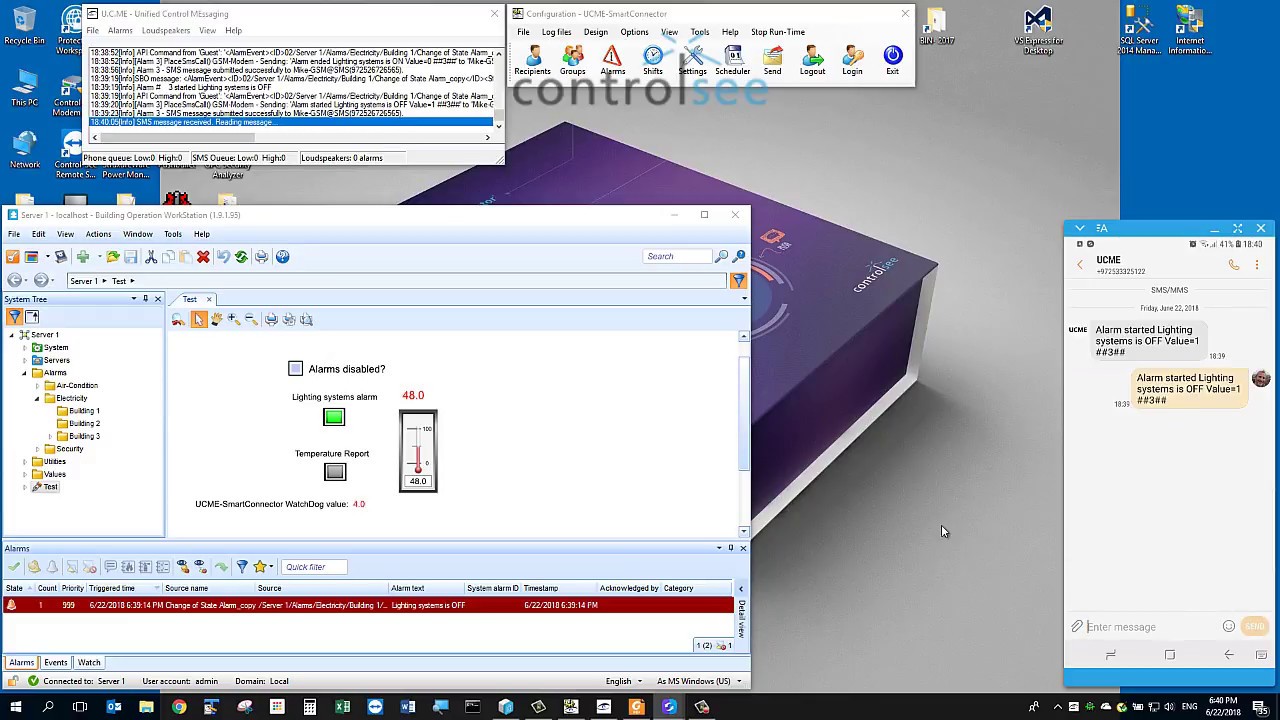 UCME-SmartConnector Alert-Notification & Remote-Control software