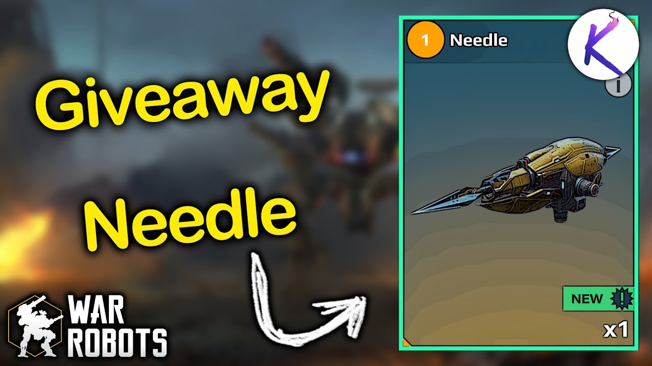 Giveaway 5 Needle free new weapon War Robots gameplay WR sorteo Robot #WRwinNeedle