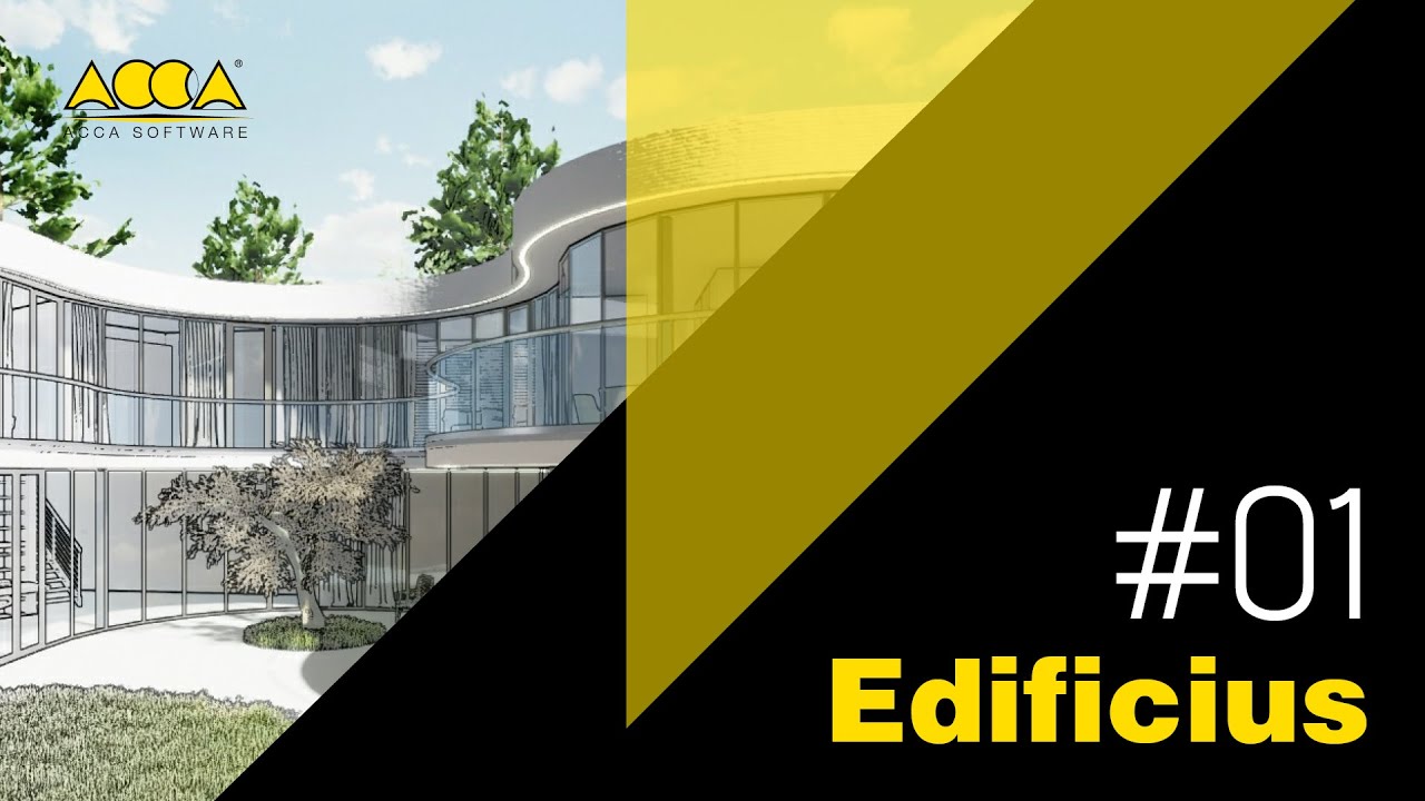 Cours rapide Edificius - #01 - Interface du logiciel et saisie à partir de Dxf/Dwg - ACCA software