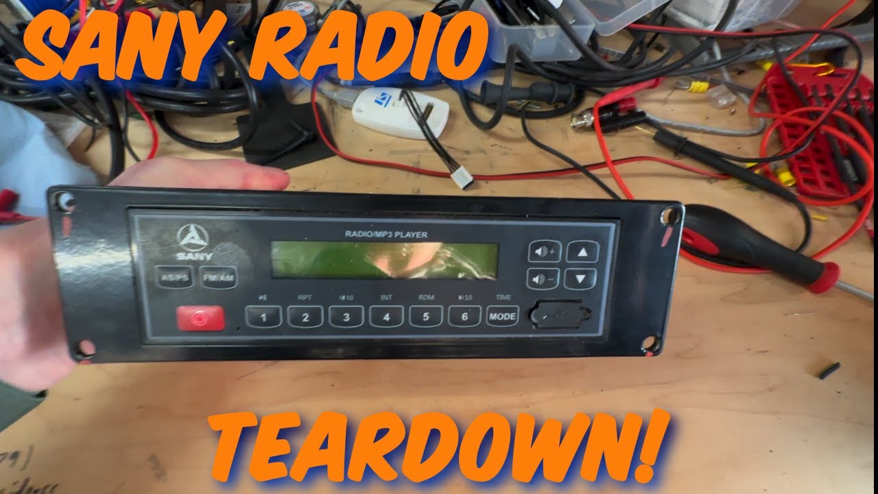 Sany Excavator Radio Repair Attempt: Re-Soldering and Troubleshooting