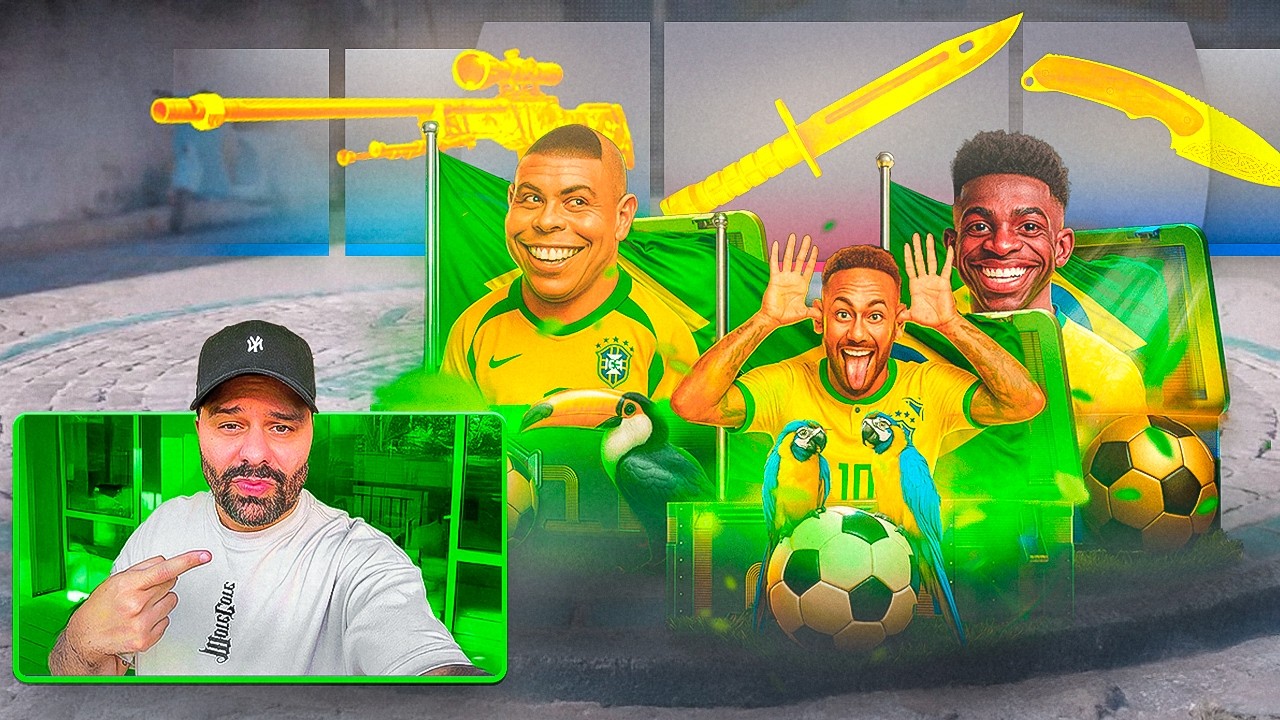 Testei as novas caixas dos jogadores do BRASIL no CSGONET!