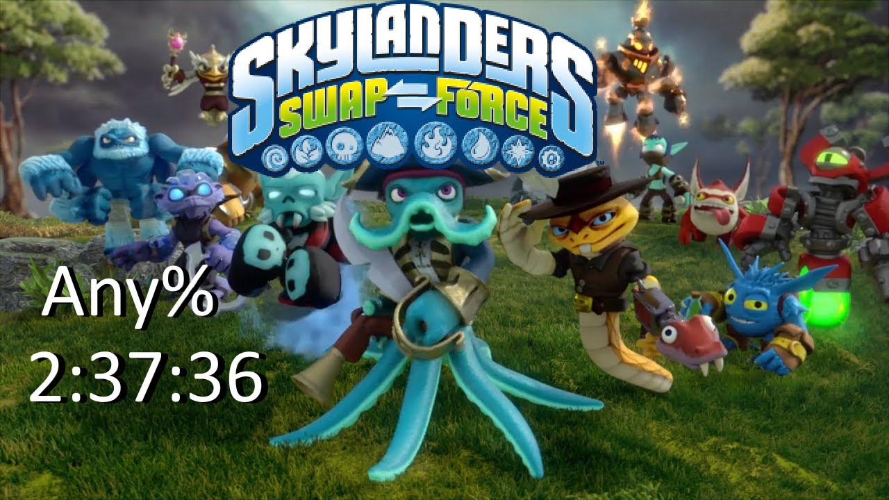 Skylanders: SWAP Force (Wii) | Any%, Easy in 2:37:36 (loadless)