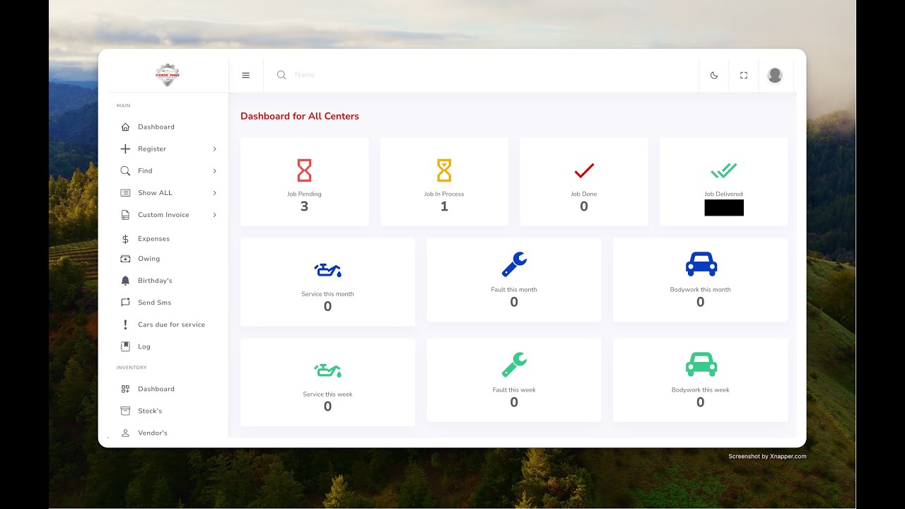 Garage Management app (Codered Autoshop)