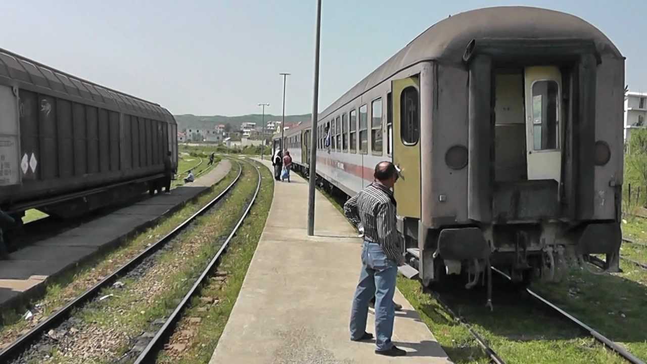 HSH T669 1051 with train to Shkoder in Vore station Albania